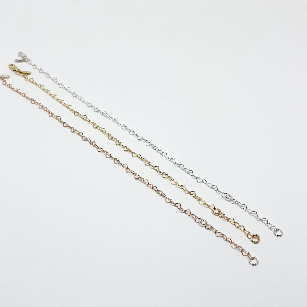 Heart Link Chain Bracelet-2