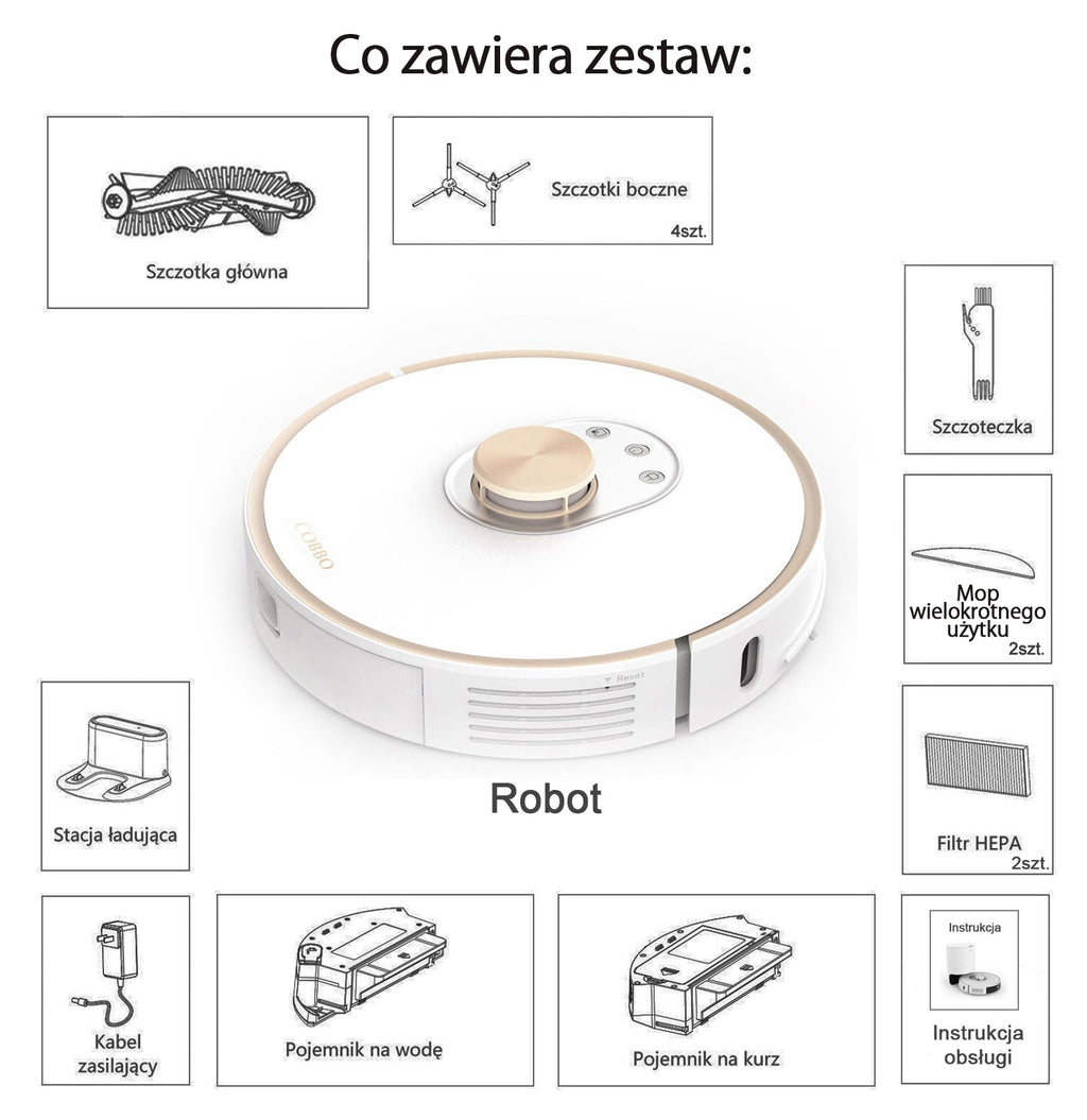 COBBO PRO27 Robot Mop and Vacuum - ClicBox